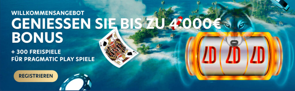 Im Lucky Dreams Casino kann mehr als 1 Euro gesetzt werden