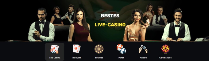 Betamo Live Casino Banner