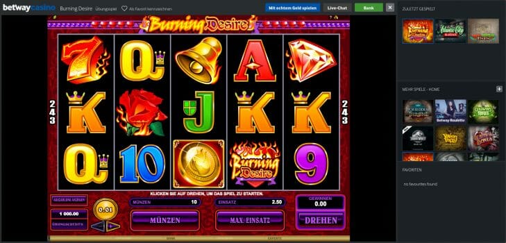 Betway Casino Spielautomat