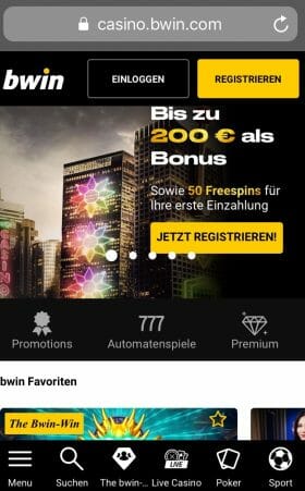 Bwin Mobile Bonus