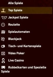 Casino Club Rubriken