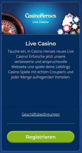 Casino Heroes Live Casino