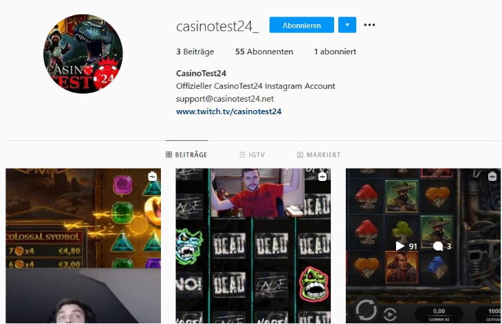Auf Instagram haben CaisnoTest24 nur 55 Abonnenten