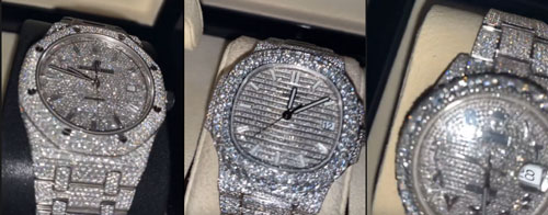 ©instagram.com/fosscasino | Auf Instagram zeigt FossyGFX seine Iced Out Uhren. Diese dürften sicher mehr wert sein, als das eine oder andere Einfamilienhaus.