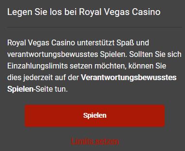 Royal Vegas Limits