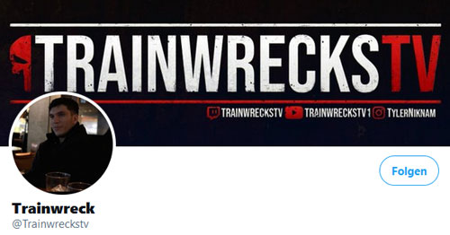 Das Titelbild von Trainwrecks Twitter Account