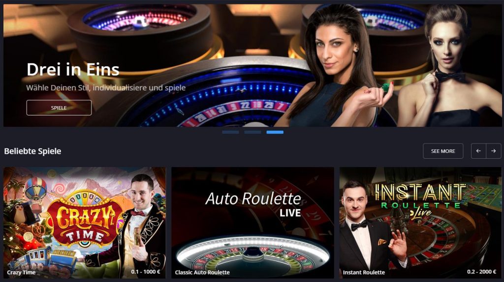 NetEnt und Evolution Gaming haben im Twin Casino eine eigene Live Lobby.